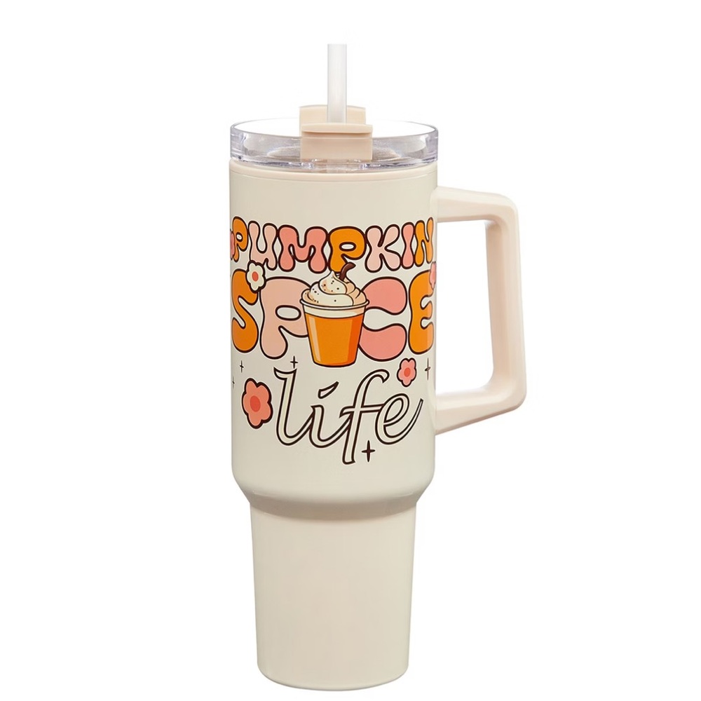 Fall Themed Pumpkin Spice Life 40 Oz Tumbler